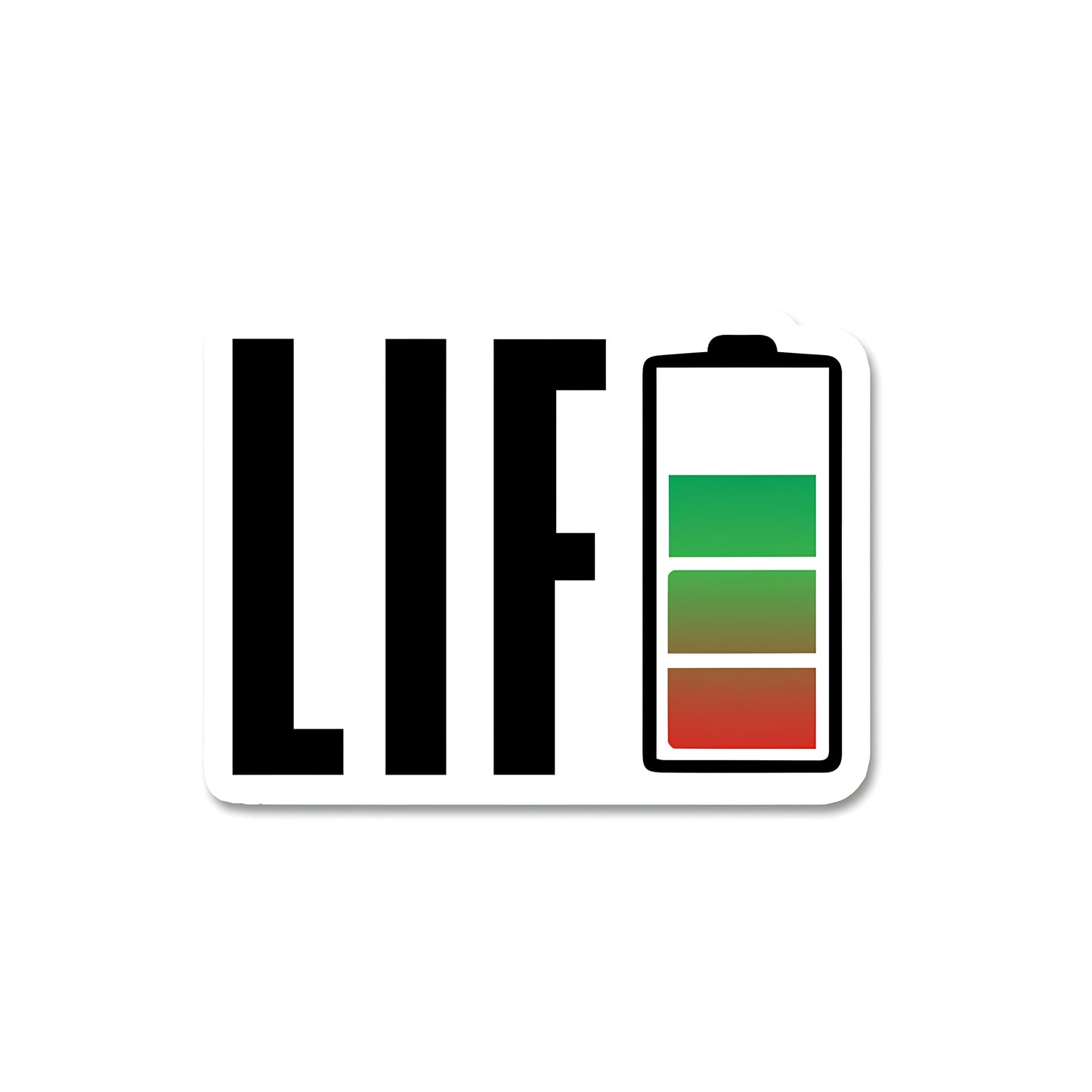 Life battery sticker