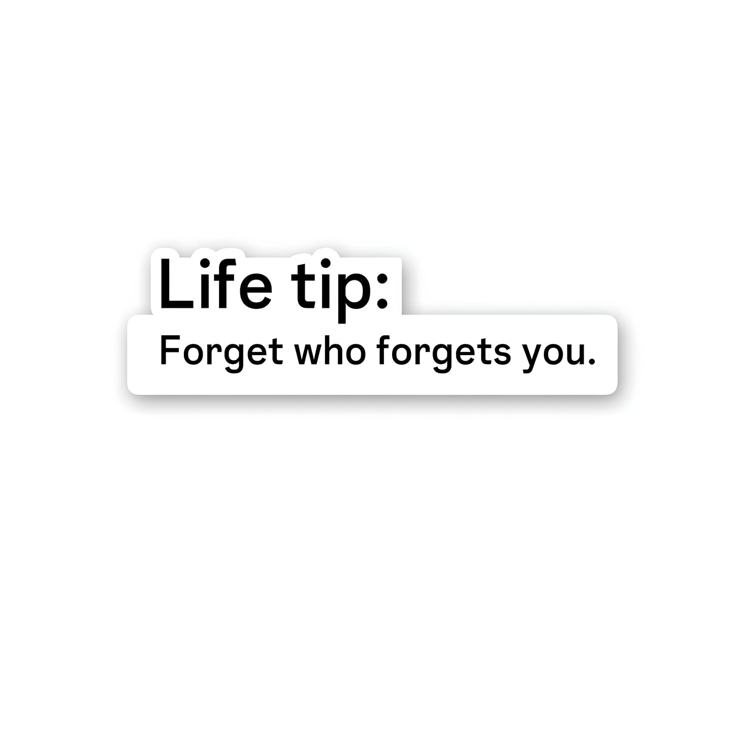 Life tip sticker