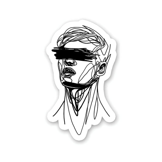 Line art sticker