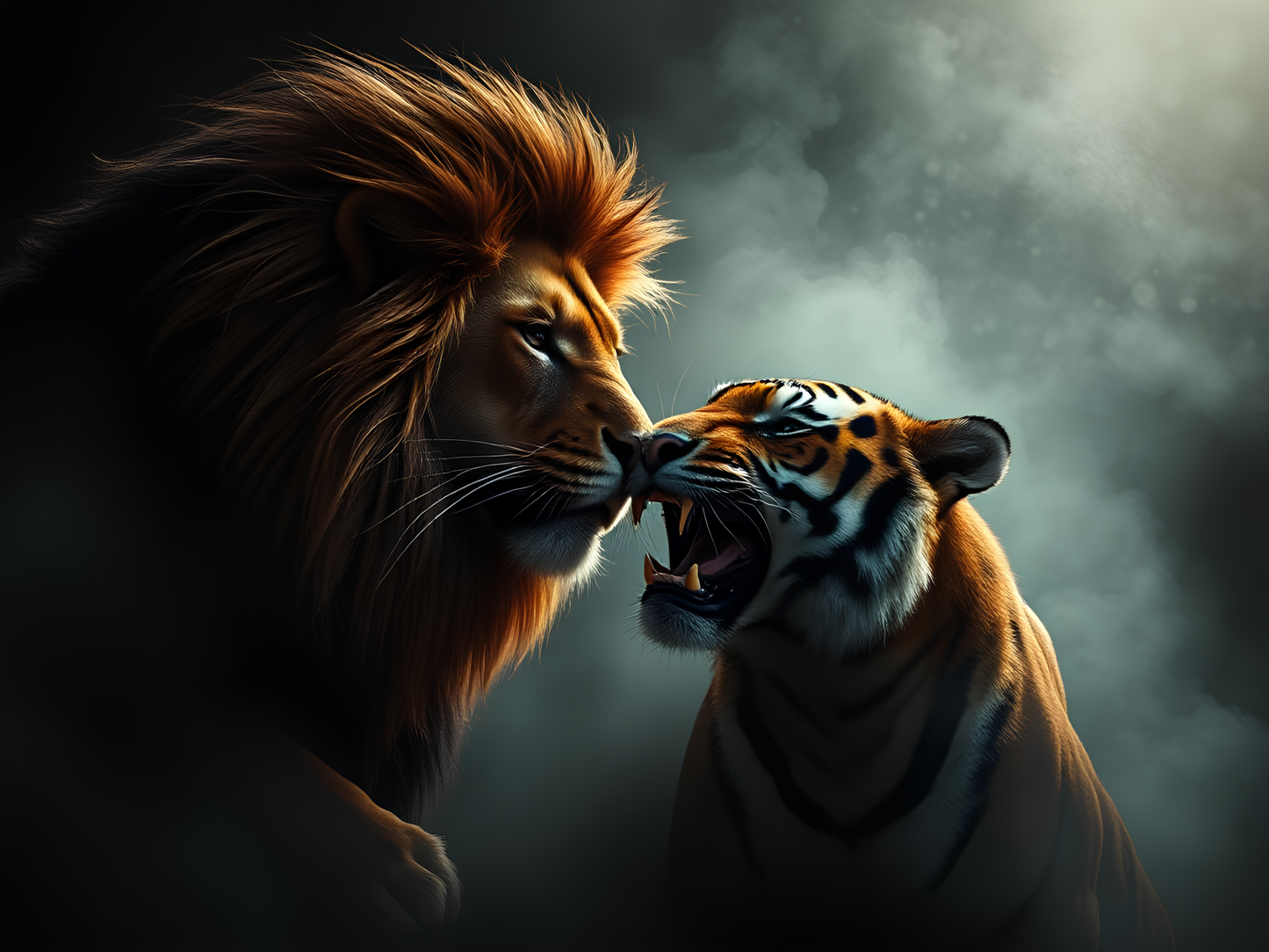 Lion Vs Tiger Poster-2