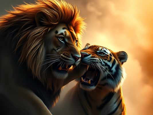 Lion Vs Tiger Poster-3