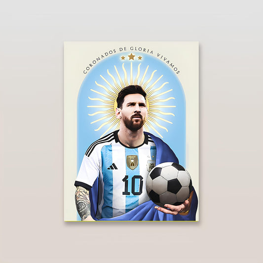 Lionel Messi World Cup Metal Poster-2