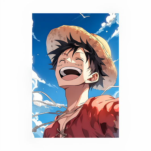 Luffy Laughing Artwork Poster