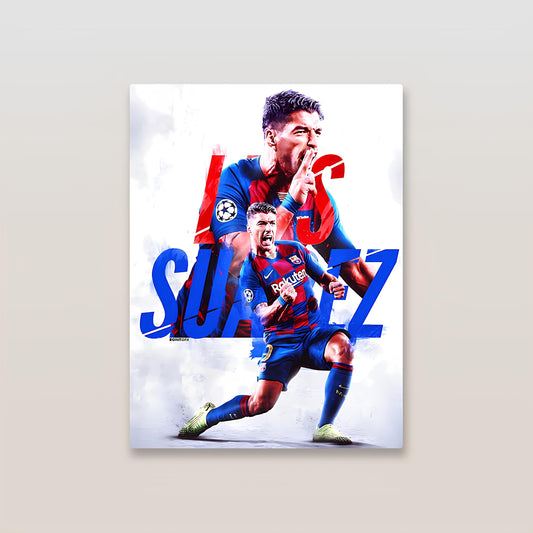 Luis Suarez Barcelona Metal Poster