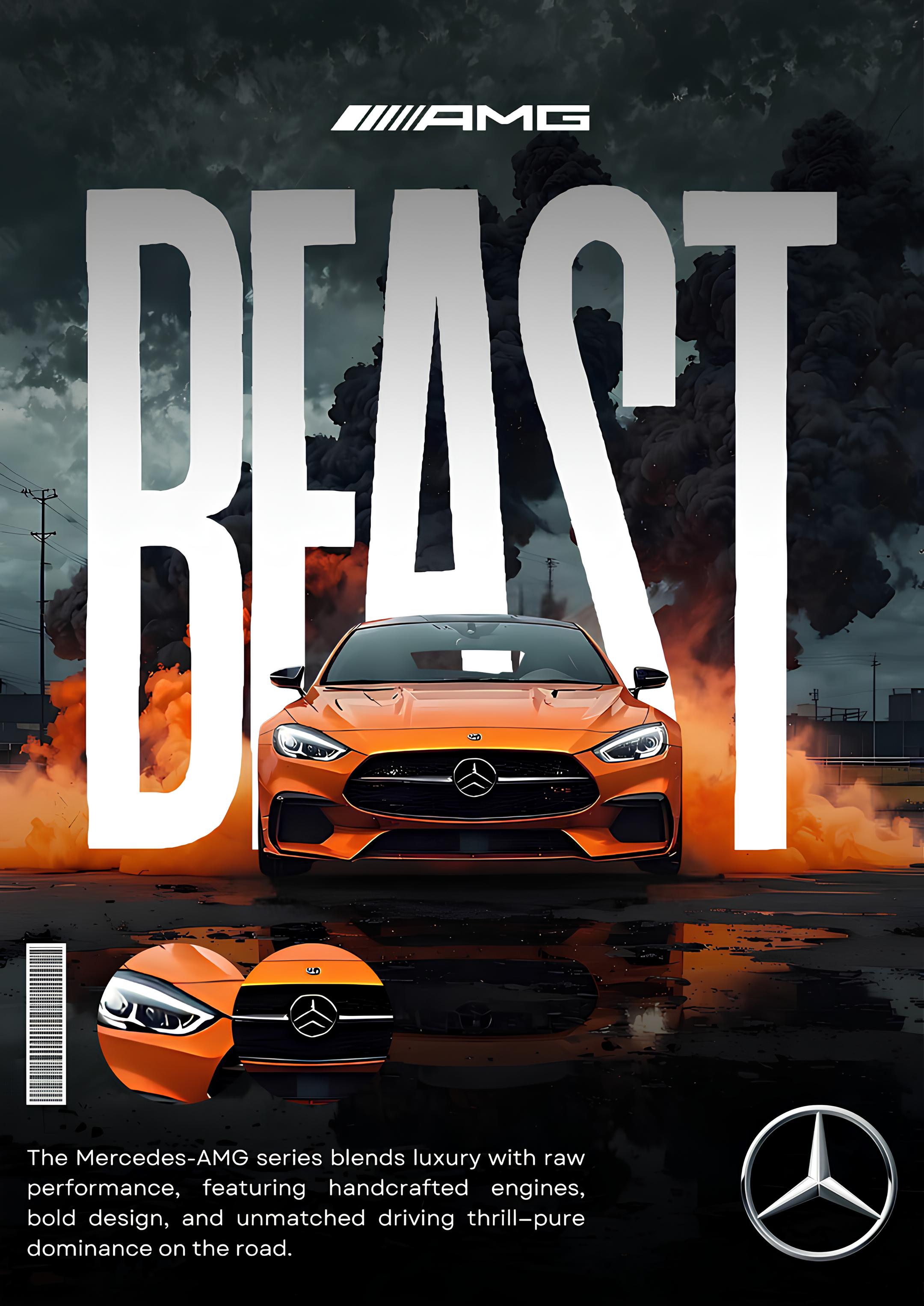 MERCEDES AMG POSTER – Inkyprinty.in