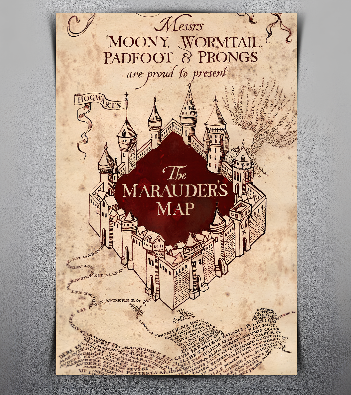 Marauder's Map Wall Poster