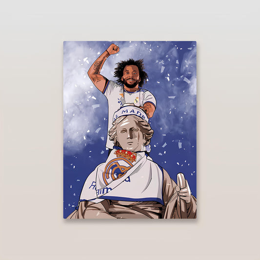 Marcelo Real Madrid Metal Poster