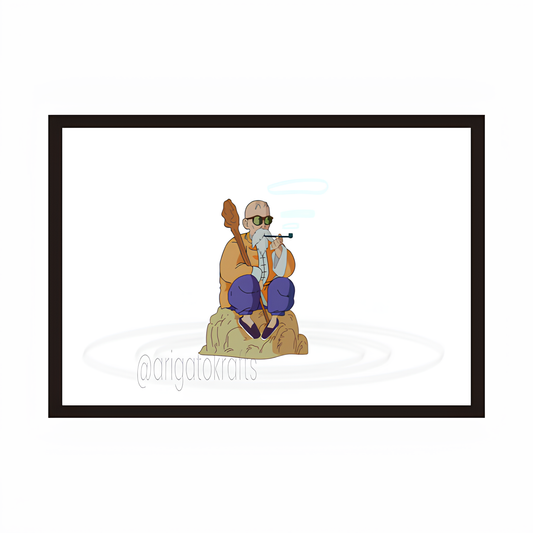 Master Roshi Animated - DBZ Framed