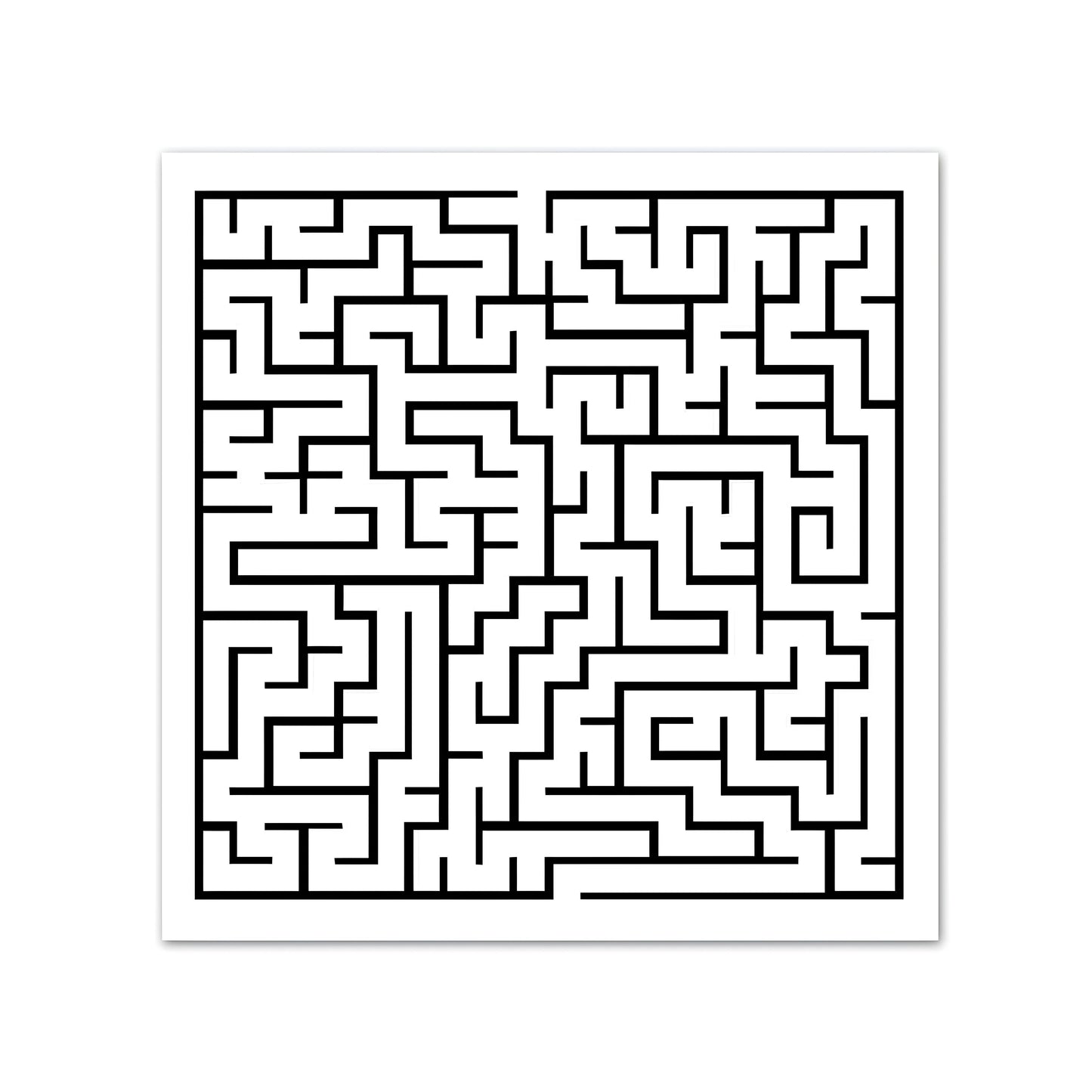 Maze sticker