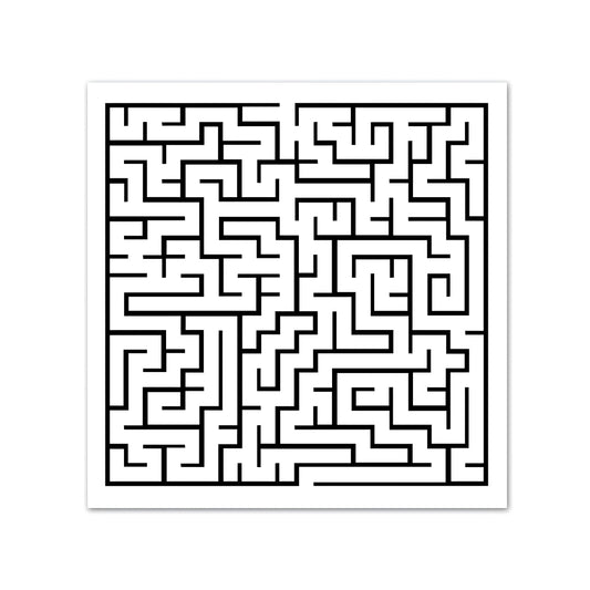 Maze sticker