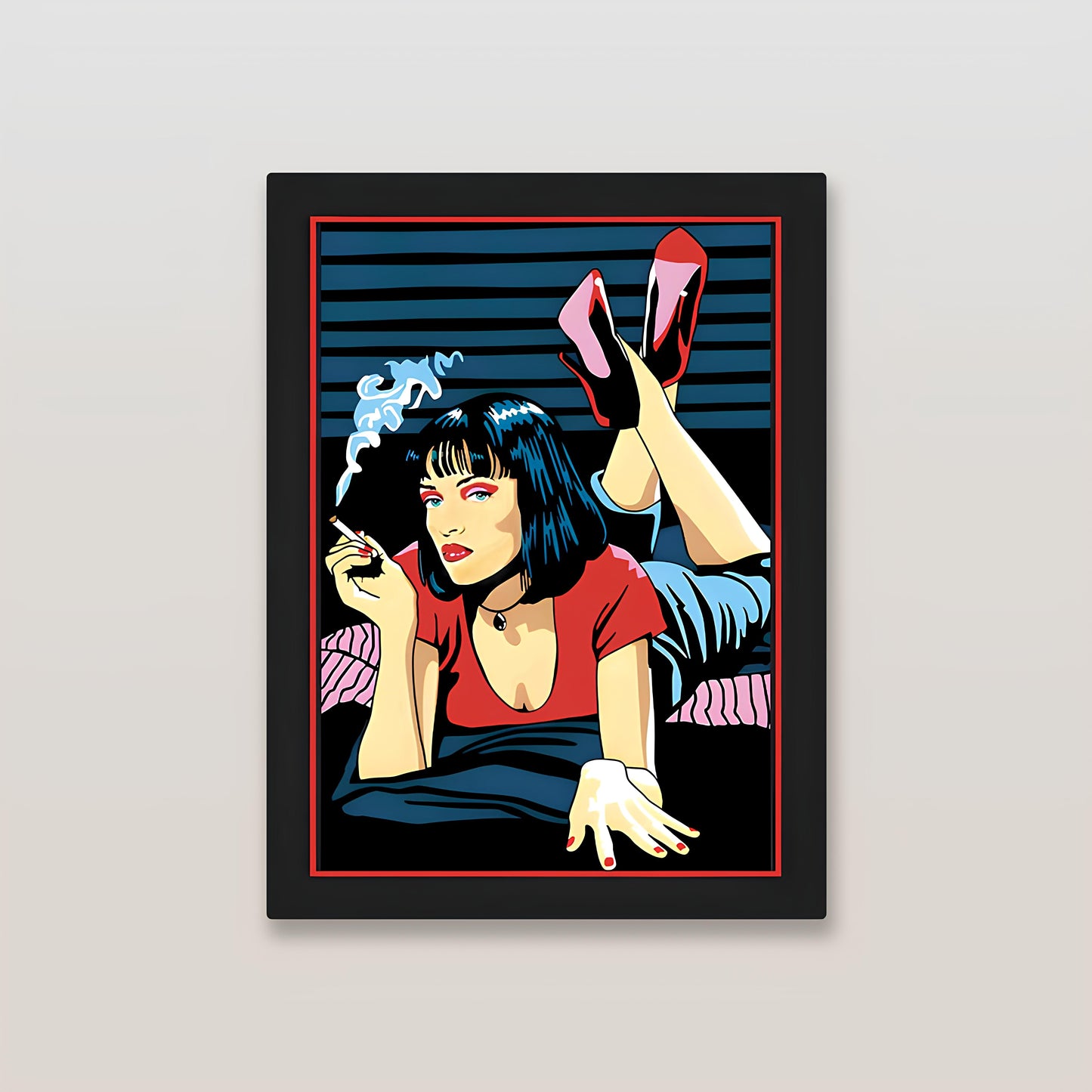 Mia Wallace Illustration Metal Poster