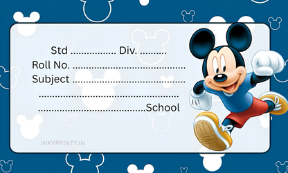 Mickey Mouse Name slip-21