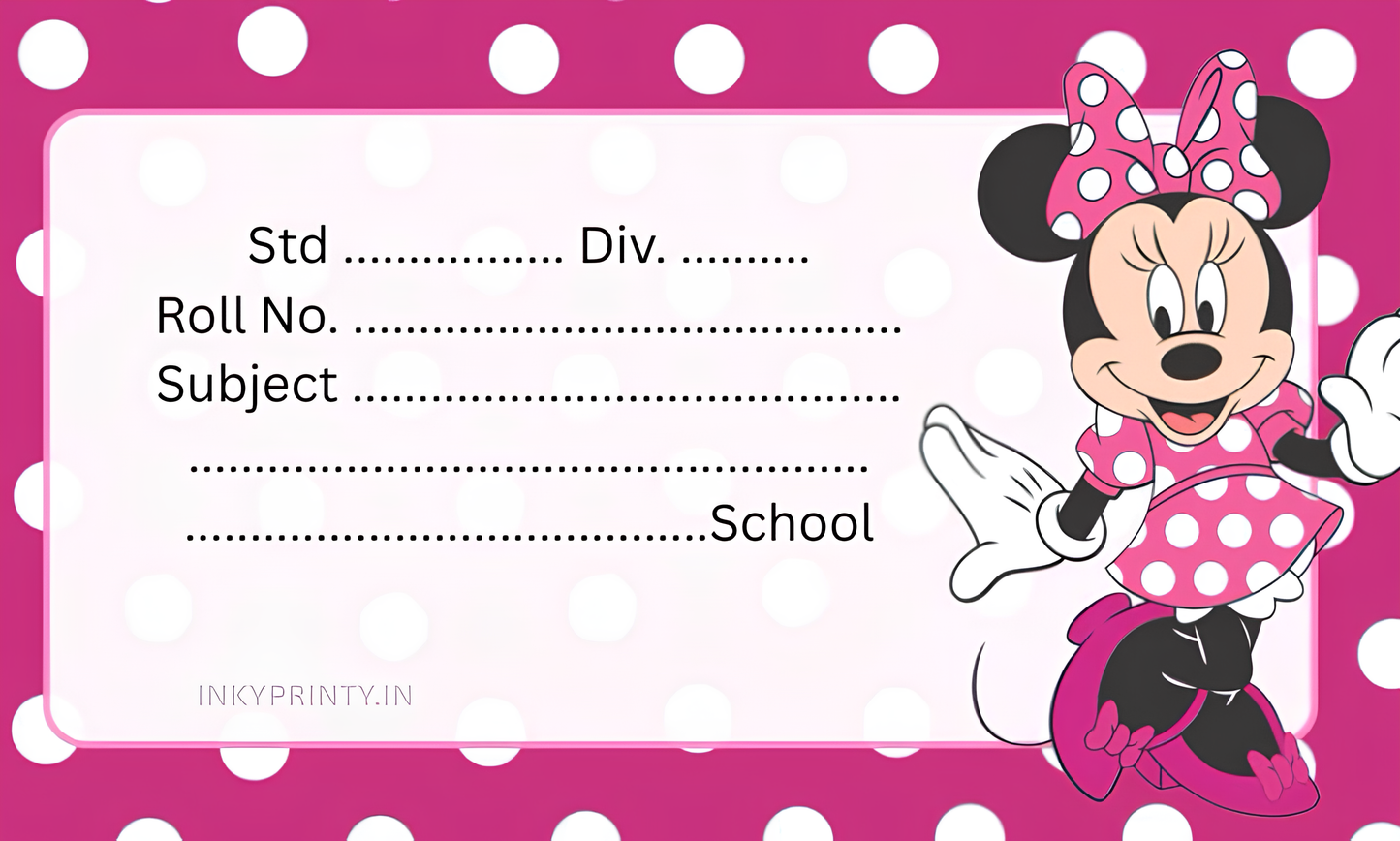Mickey Mouse Name slip-22