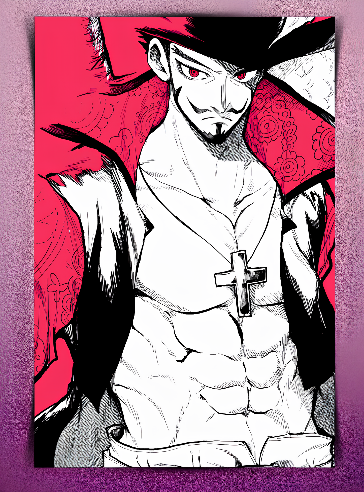 Mihawk Monochromatic Wall Poster