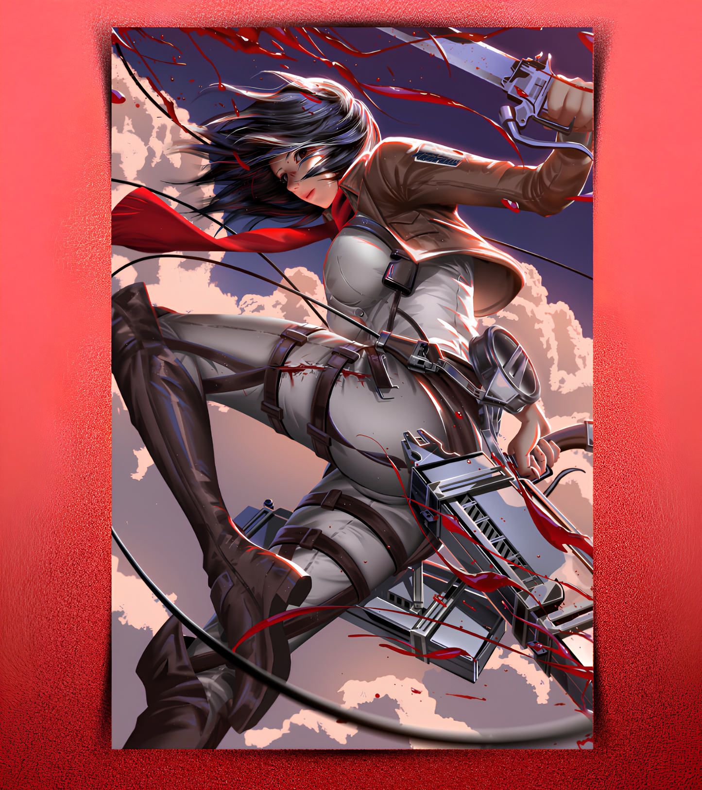 Mikasa Ackerman Waifu Wall Poster