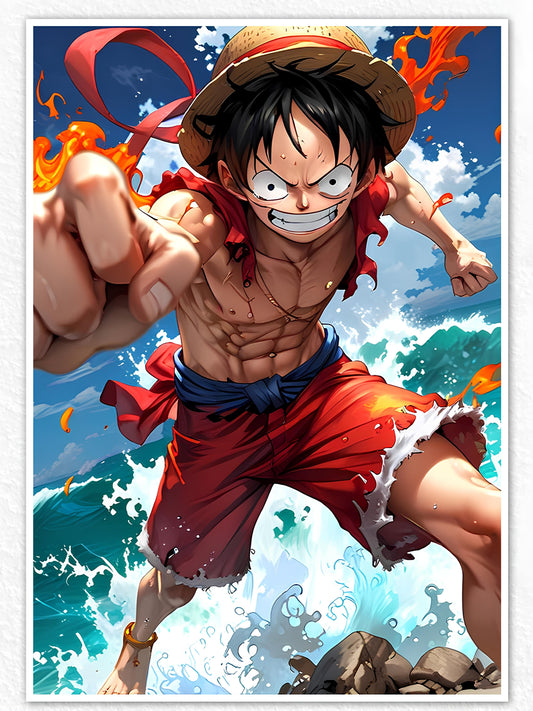 Monkey D Luffy Aggressive Poster