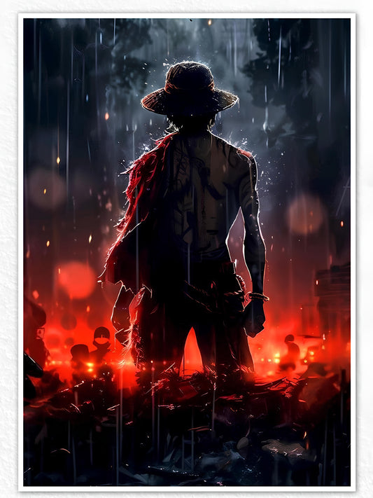 Monkey D Luffy Fire Sea Poster