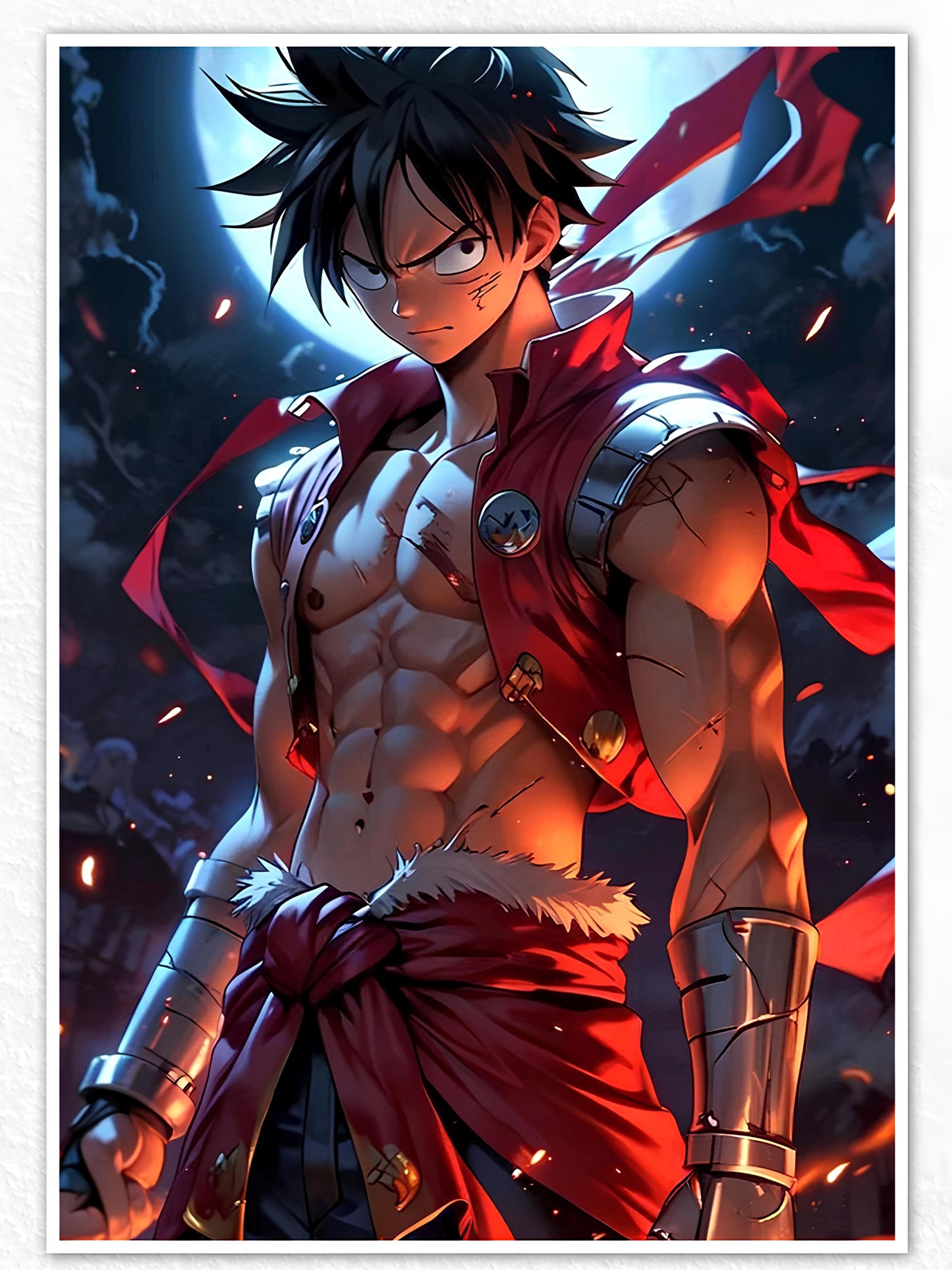 Monkey D Luffy Night Warrior Poster