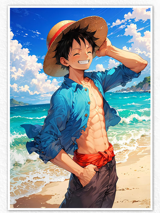 Monkey D Luffy Poster Relaxing One Piece