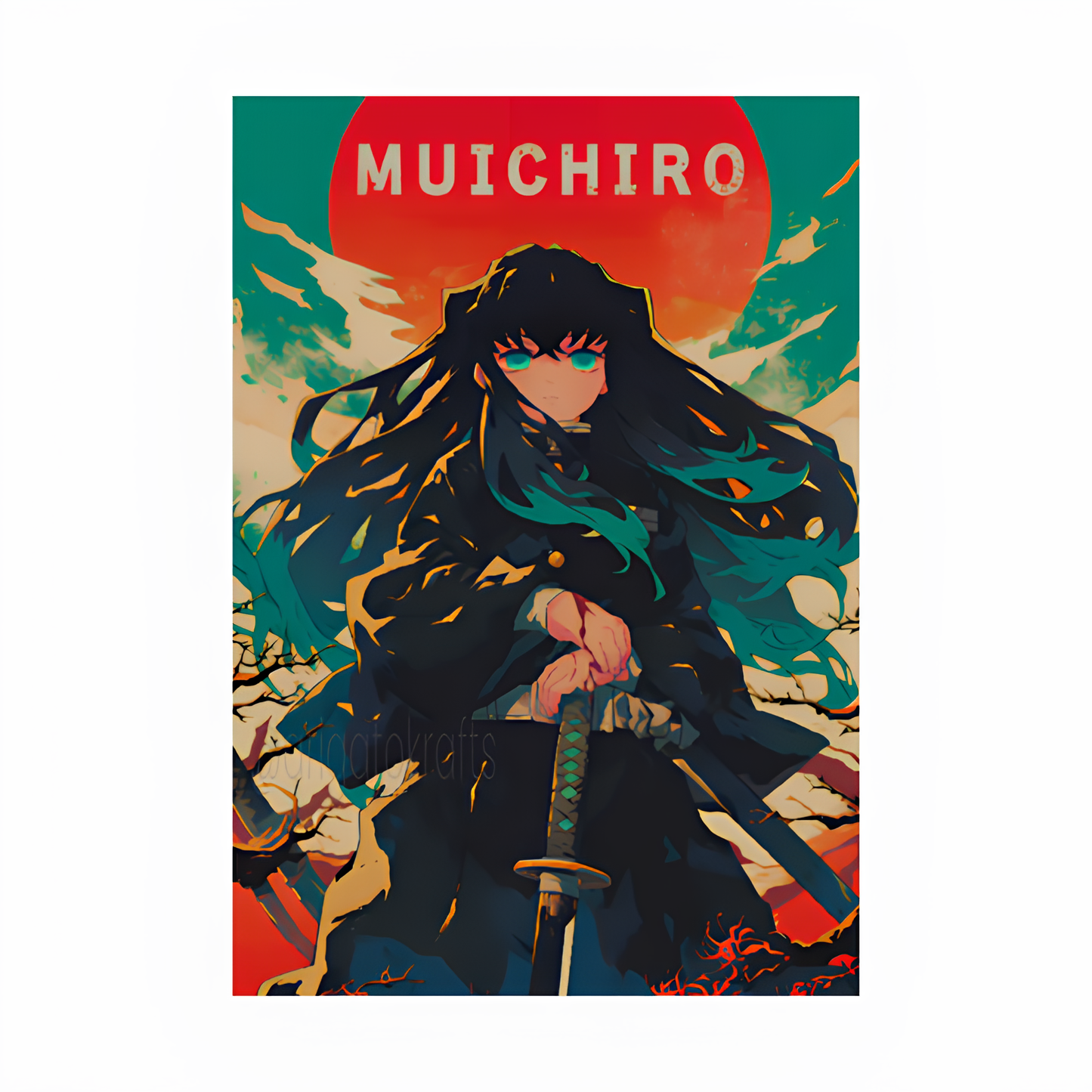 Muichiro Custom Potrait Poster