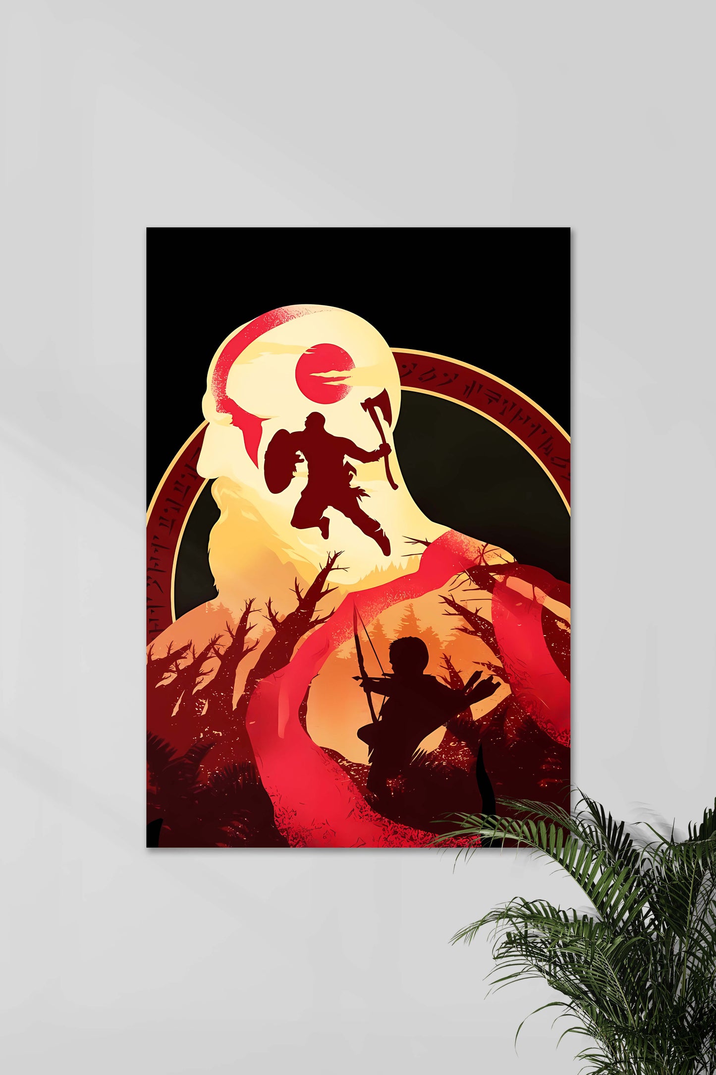 A Spartan GOD OF WAR RAGNAROK | VECTOR ART | GAME POSTERS