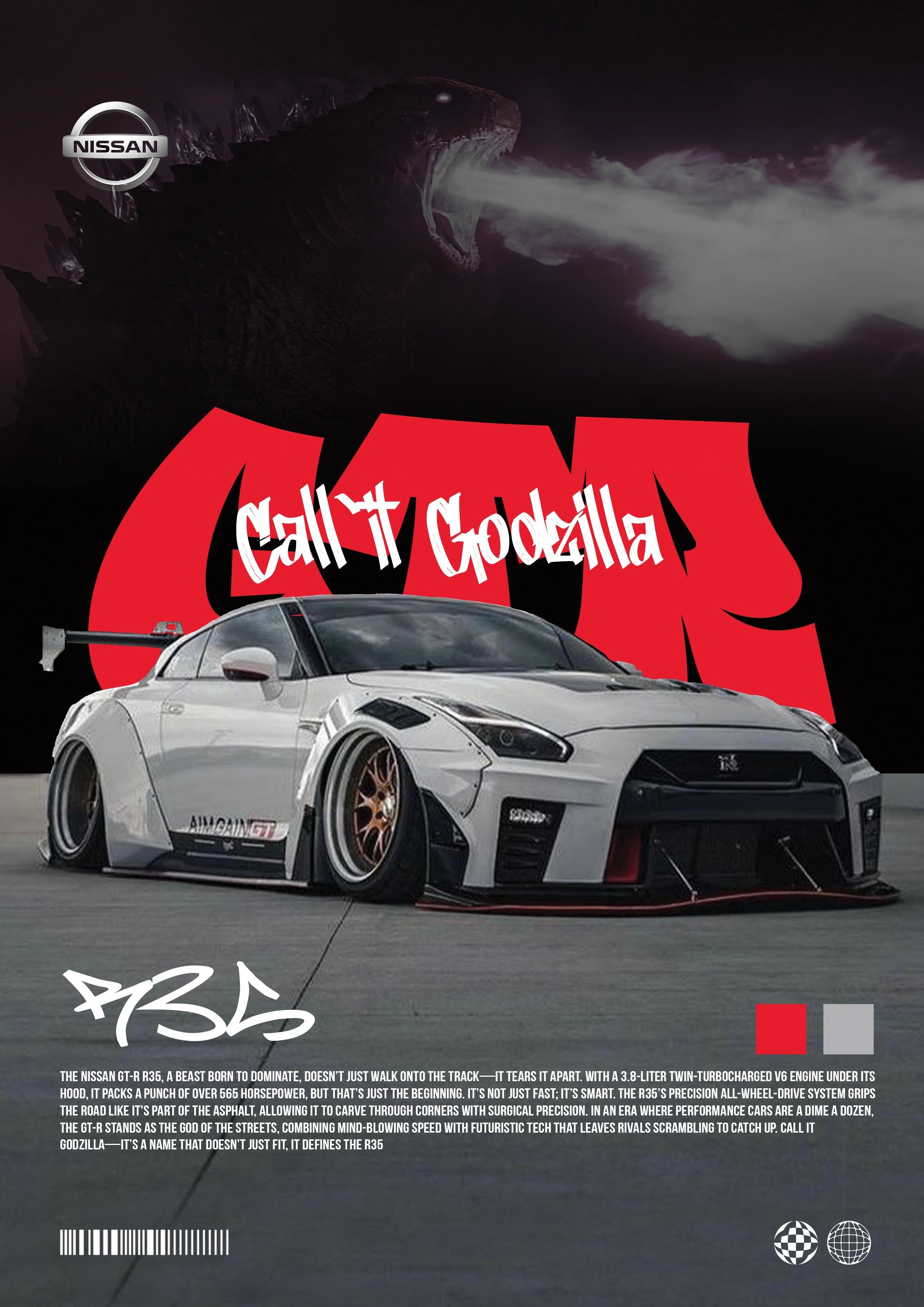 NISSAN GT-R R35 POSTER – Inkyprinty.in