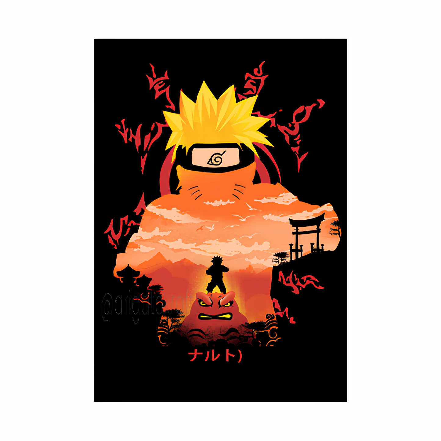 Naruto Sage Mode Custom Portrait Poster