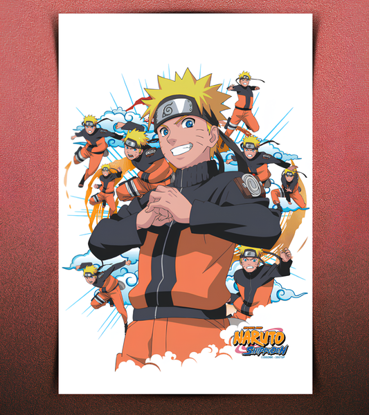 Naruto Shadow Clone Justu Wall Poster