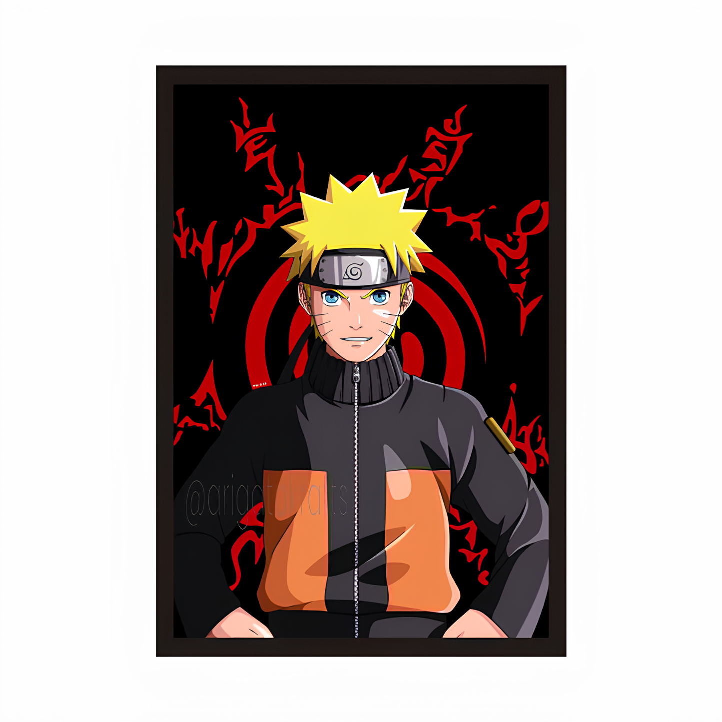 Naruto Tetragram Seal Framed Poster