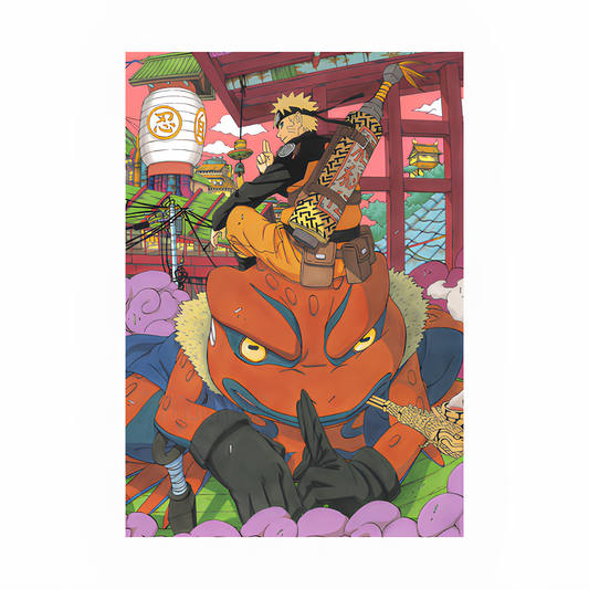 Naruto & Gamakichi Poster