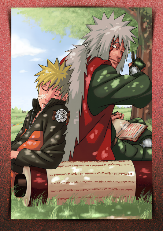 Naruto & Jiraiya Wall Poster-2