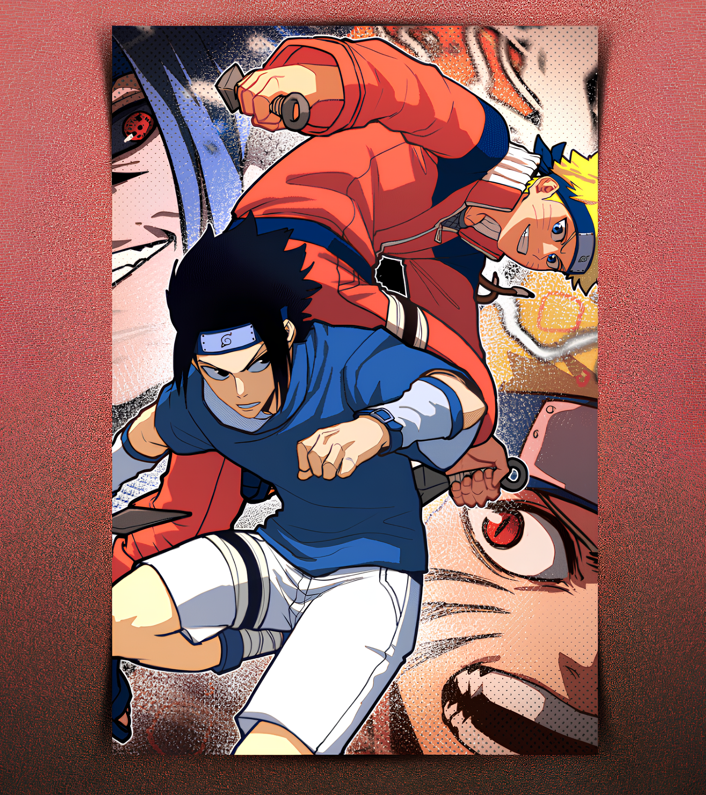 Naruto vs Sasuke Wall Poster