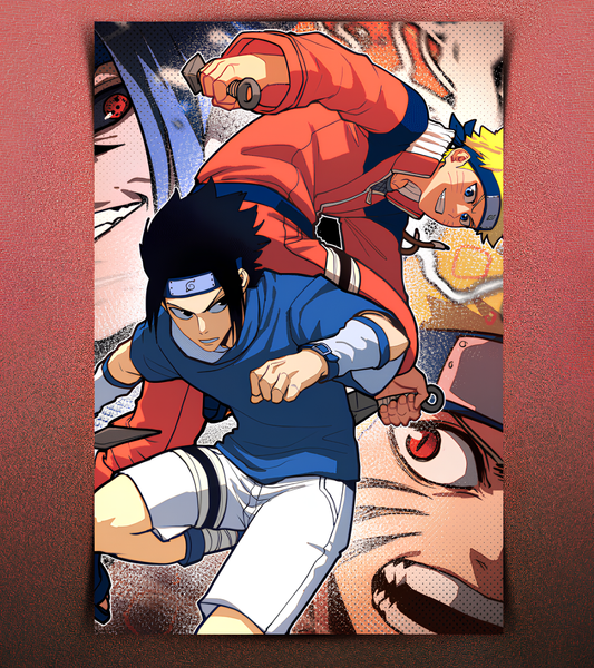 Naruto vs Sasuke Wall Poster