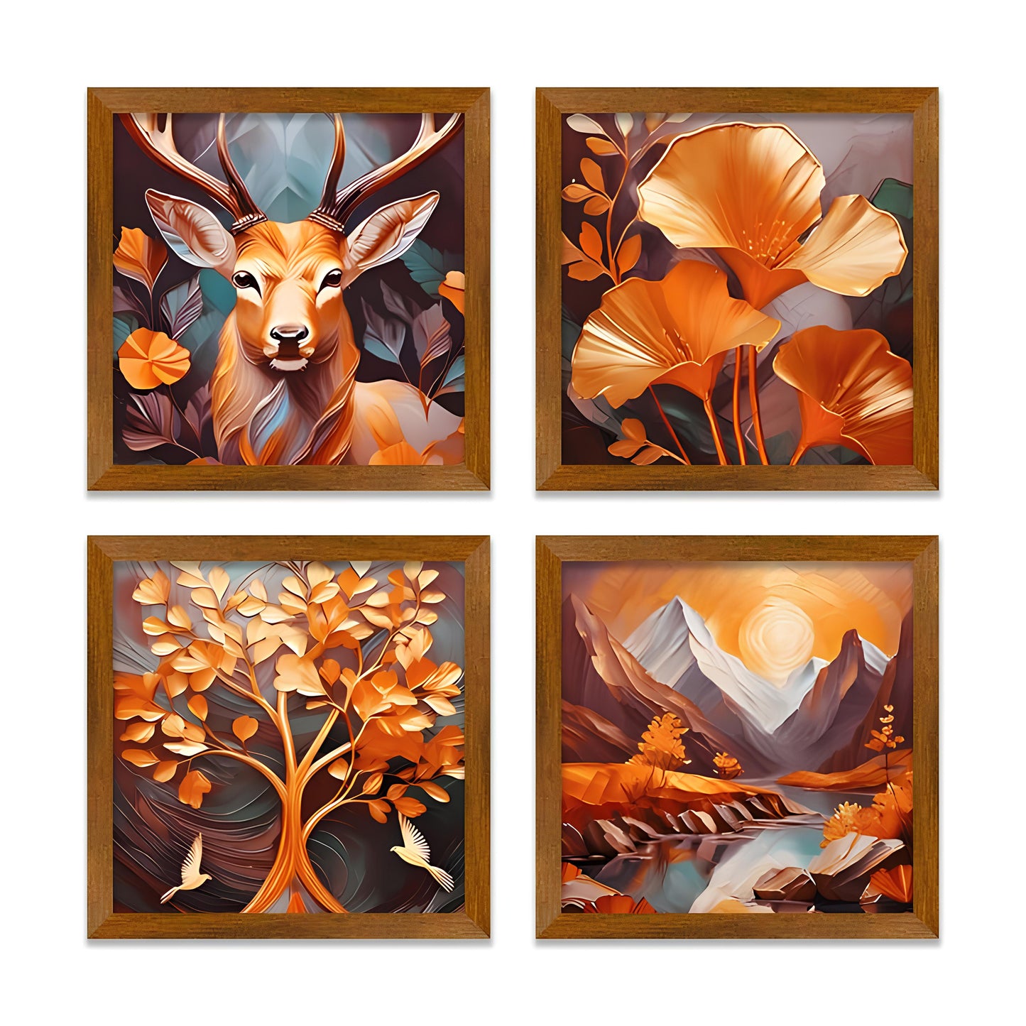 Nature Art Wall Frame Set of Four