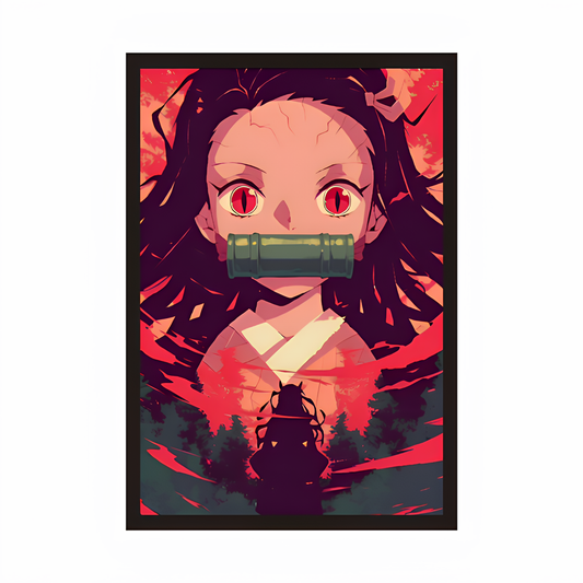 Nezuko Kamado Custom Potrait Framed