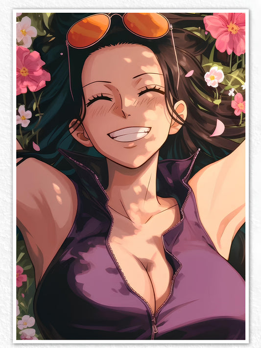 Nico Robin Happy Face Poster