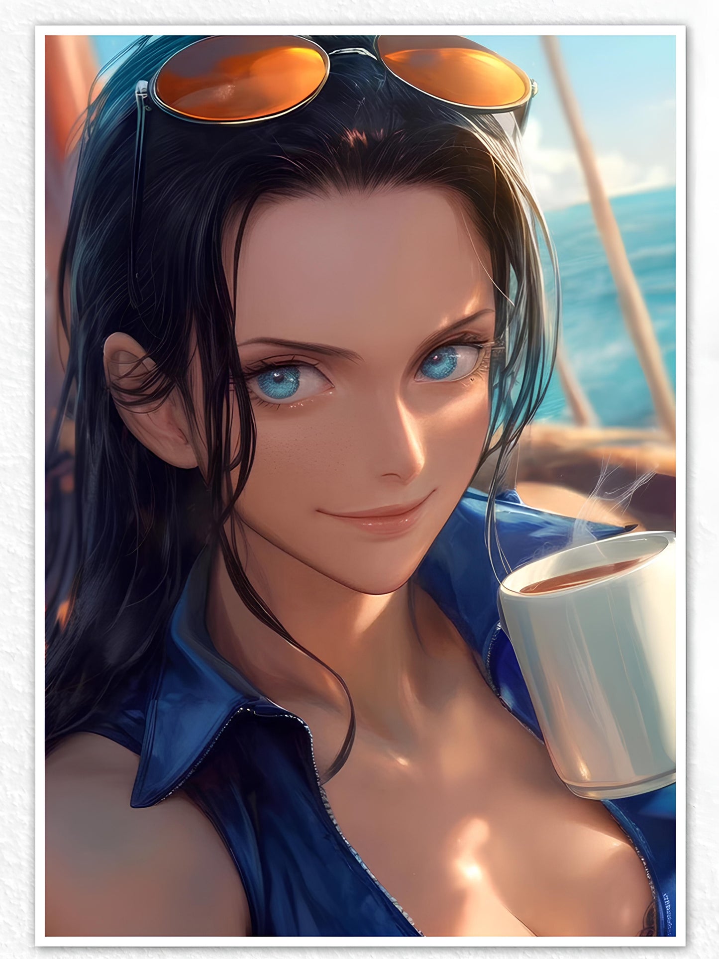 Nico Robin Morning Coffee Poster