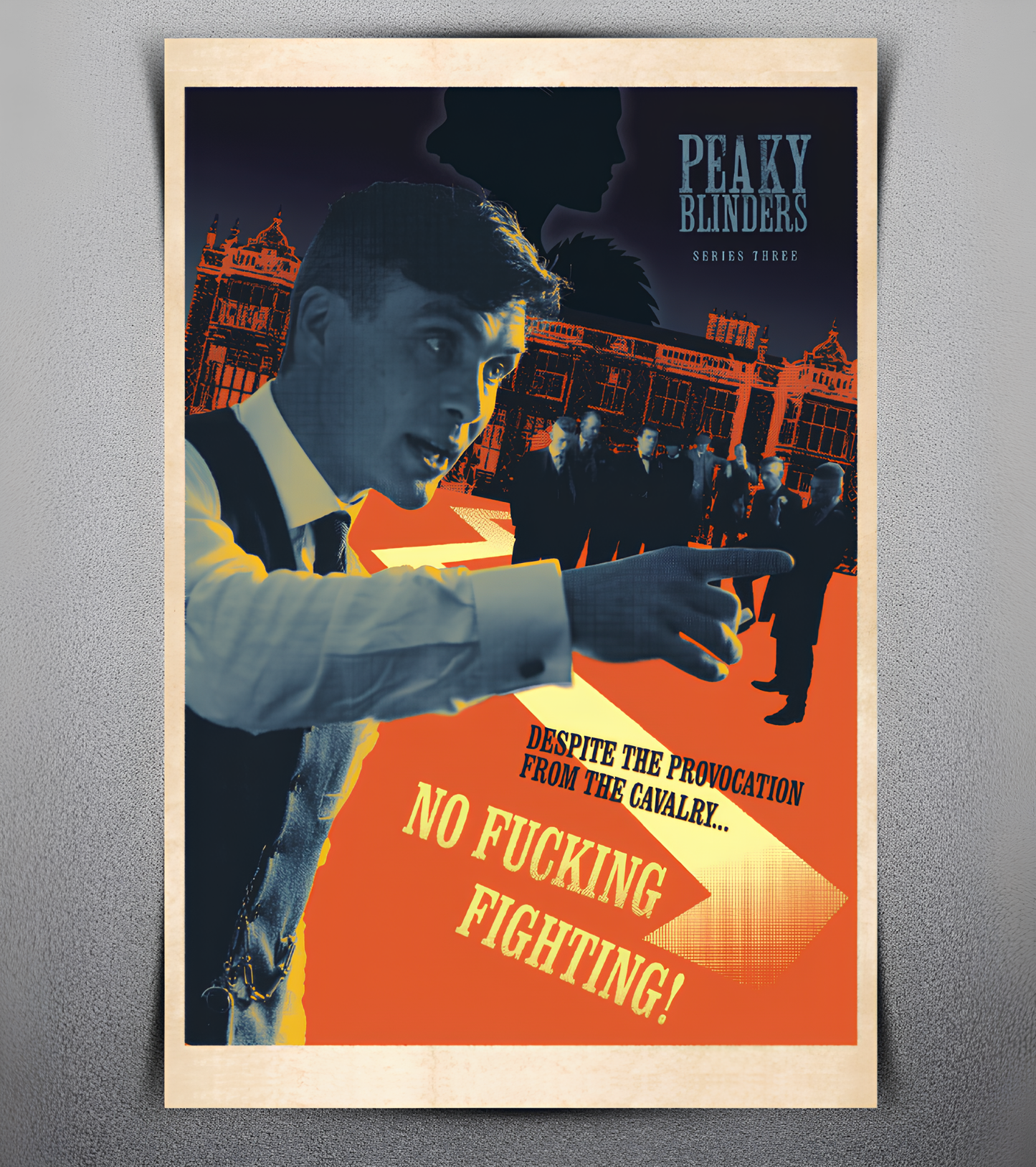 No Fucking Fighting Wall Poster