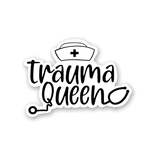 Nurse trauma queen sticker