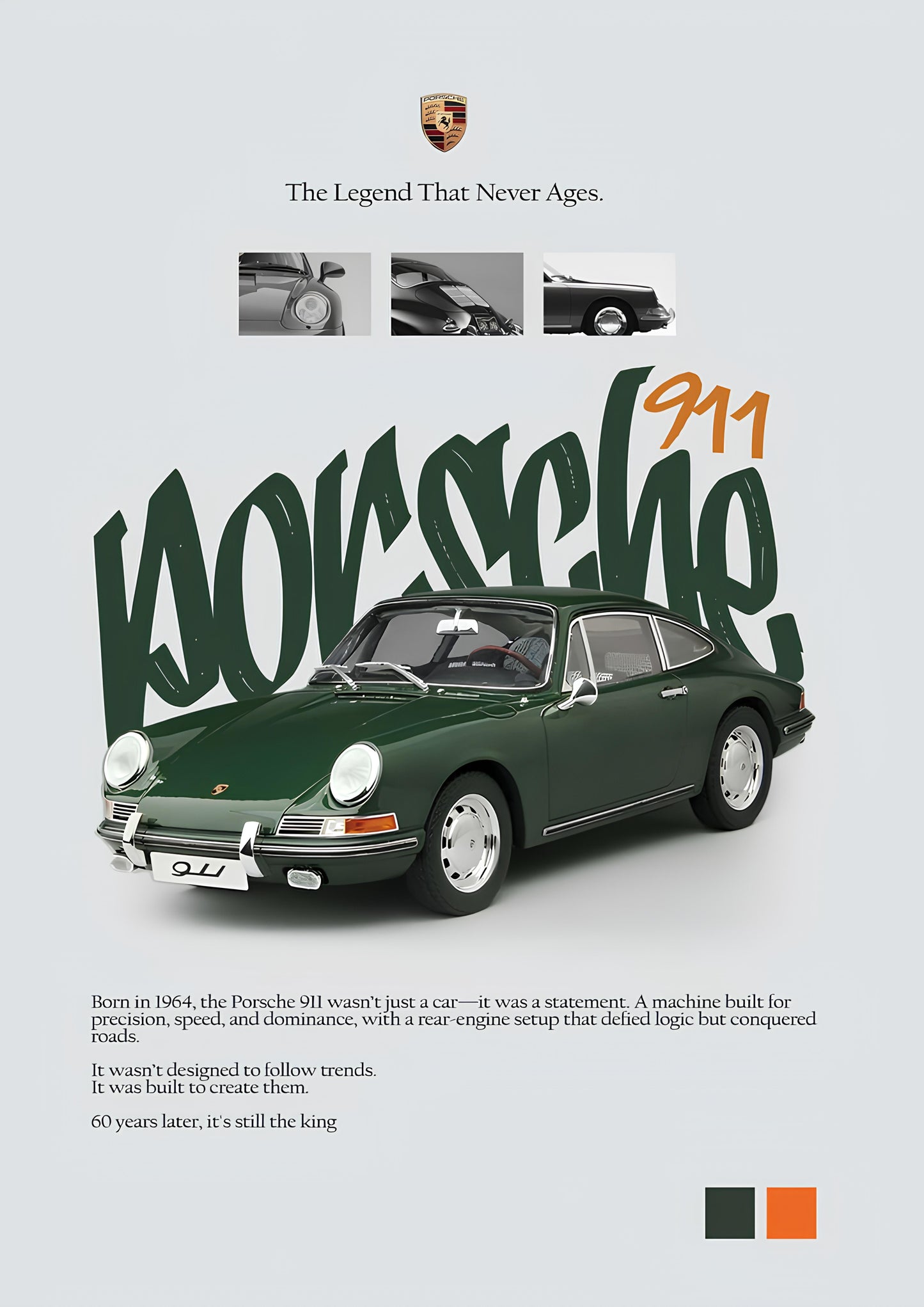 PORSHE 911 POSTER