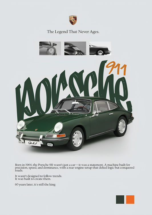 PORSHE 911 POSTER