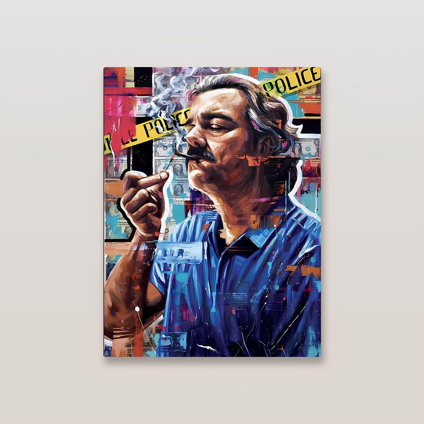 Pablo Escobar Pop Art Metal Poster