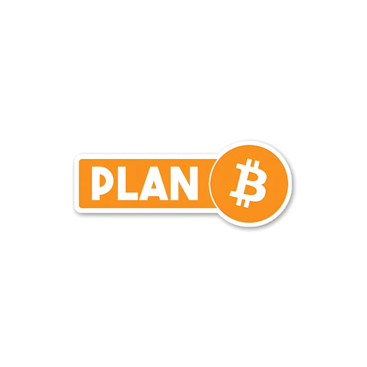 Pan bitcoin sticker