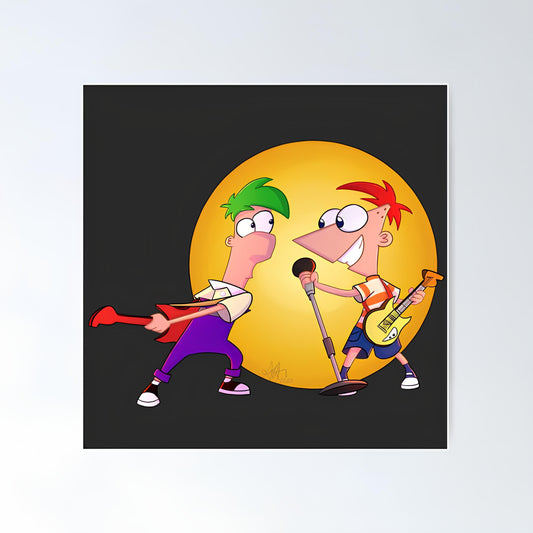 Phineas And Ferb Metal Poster-16