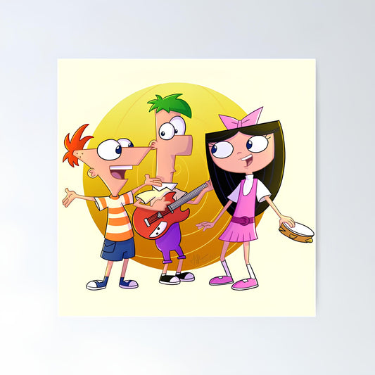 Phineas And Ferb Metal Poster-26
