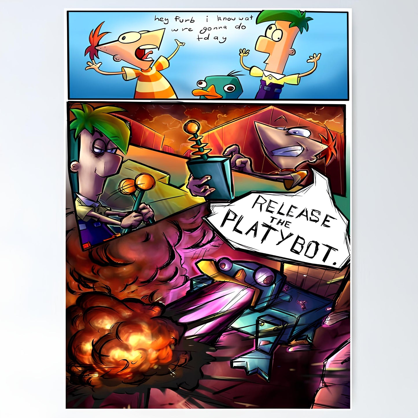 Phineas And Ferb Metal Poster-3