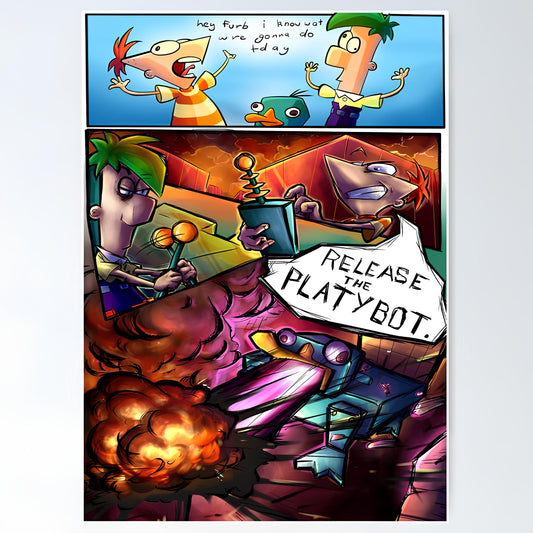 Phineas And Ferb Metal Poster-3
