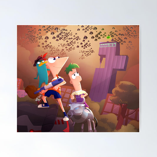Phineas And Ferb Metal Poster-9