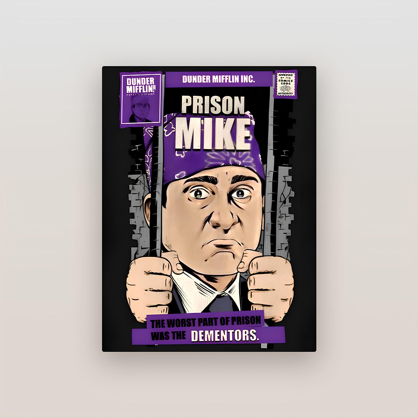 Prison Mike The Office Metal Poster