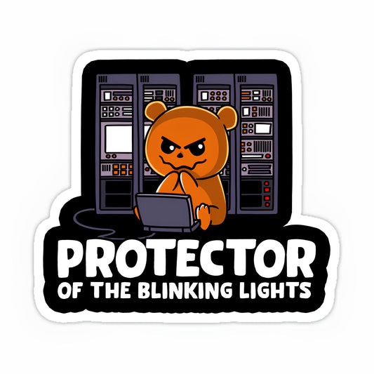 Protector of the Blinking Lights sticker